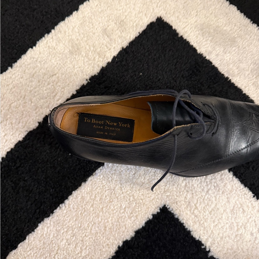 To Boot New York Men’s Black Leather Shoes - Size 10 - Picture 4 of 9